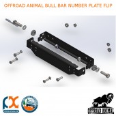 OFFROAD ANIMAL BULL BAR NUMBER PLATE FLIP